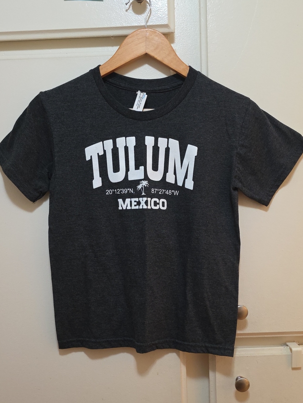 Tulum Mexico Graphic Tee - Charcoal